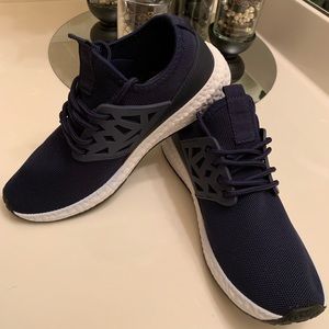Navy blue sneaker shoes